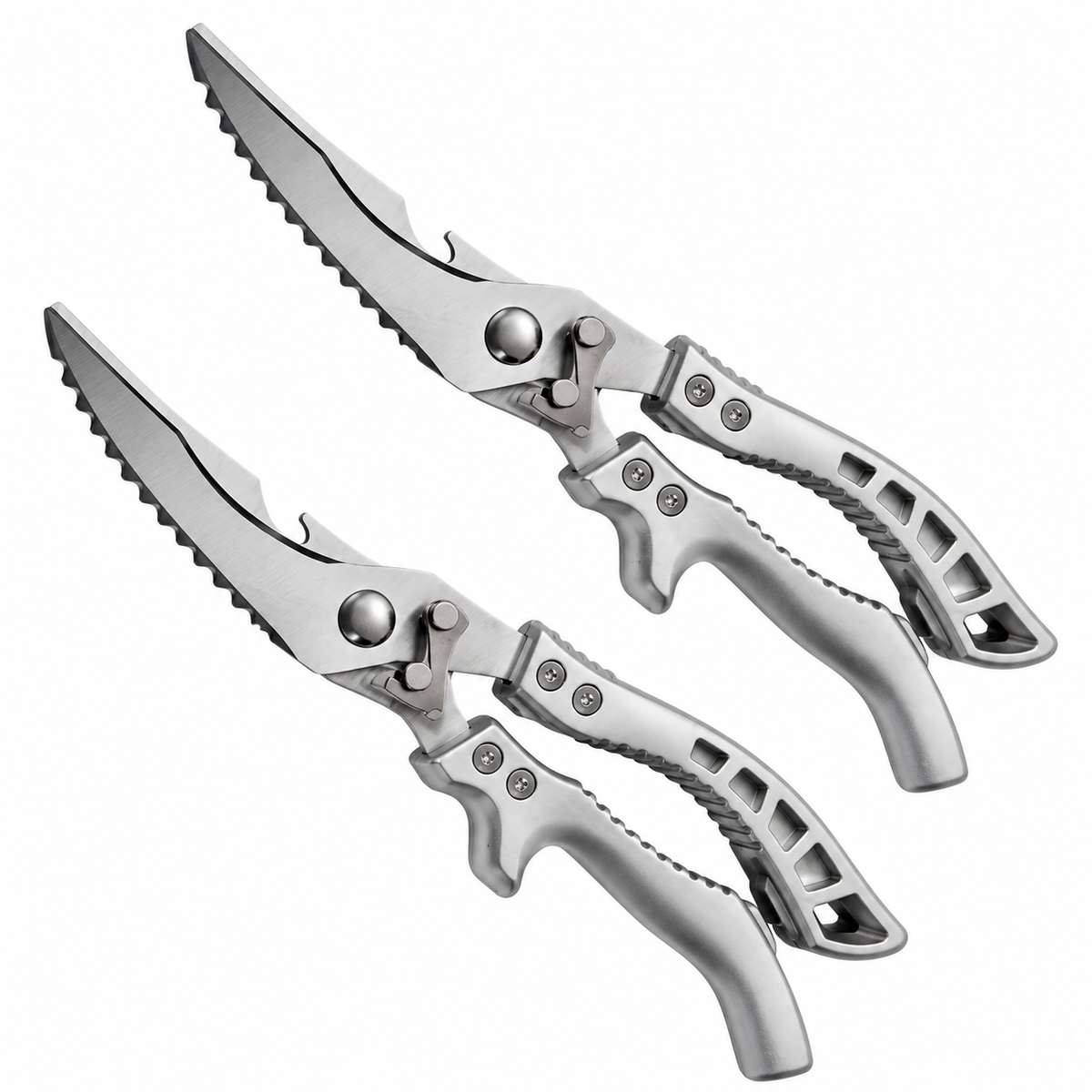 ✂️ 5-in-1 Kitchen Shears – Cut, Crack, Open & Scale With One Powerful Tool
