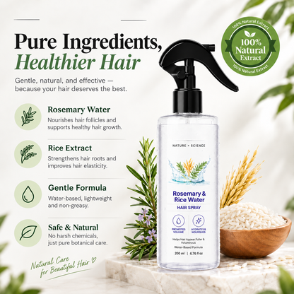 Nature x Science Rosemary Water and Rice Water | 200 ml