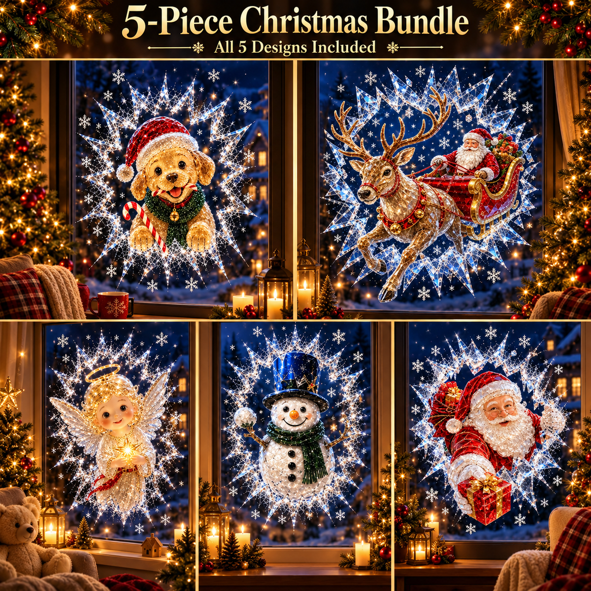 🎅🏼 2026 Christmas Window Decals