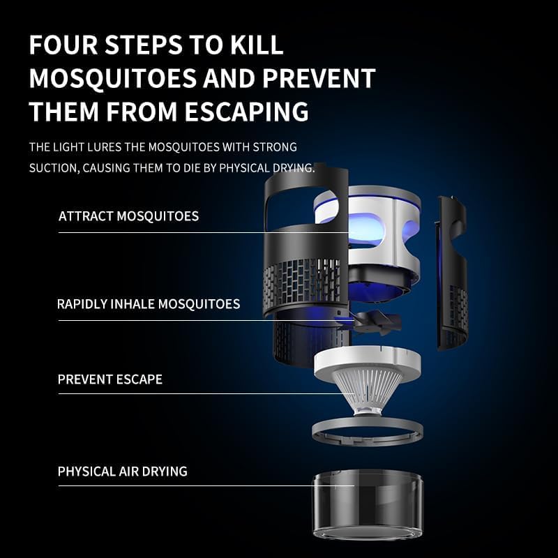 🔥Best Seller🔥Ultra-Quiet Bionic UV Suction Mosquito Trap