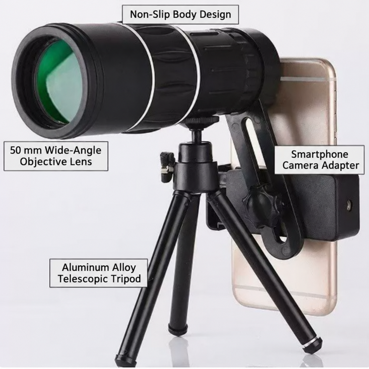 ⏳ HOT SALE🔥Used by American Mountain Guides! 100x HD Monocular, IPX5 Waterproof & Fog-Proof🧭🔭