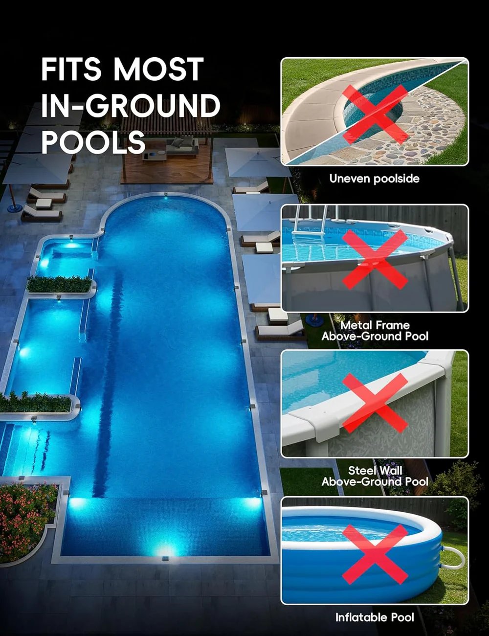 🌟  New Series — Poolside Solar Light for Swimming Pool ✨