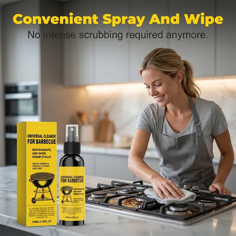 🔥 BUY 1 GET 1 FREE 🧽 Heavy-Duty BBQ Cleaner – Dissolves Grease, Carbon Buildup & Baked-On Grime!