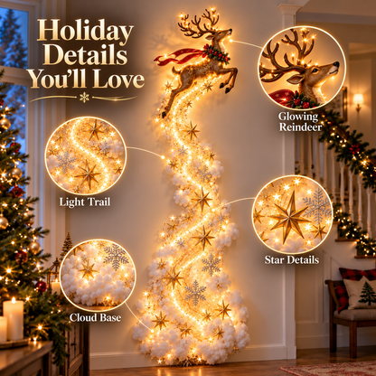 ✨ Turn Any Wall Into Christmas Magic — Create a Warm, Cozy Holiday Glow in Seconds! 🎄