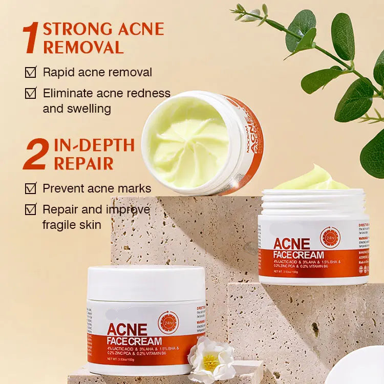 🔥Acne Mark Repair Cream — Specially formulated for teenagers and adults with sensitive skin; effectively fades acne marks and clears blemishes. Fragrance-free and paraben-free.😮