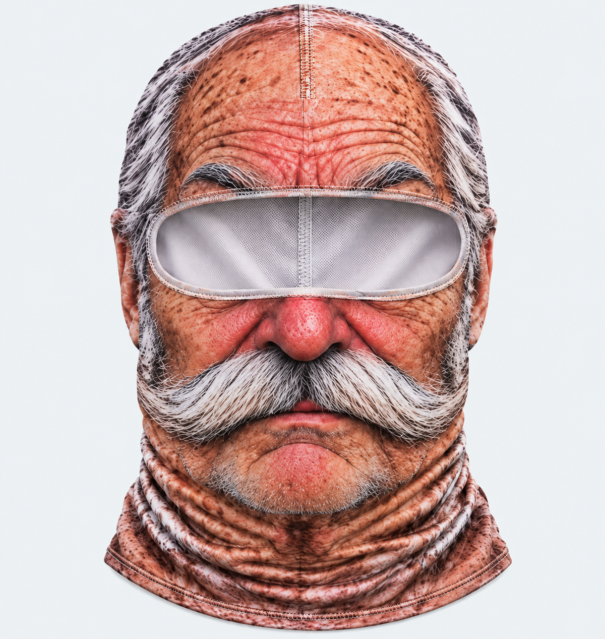 🤣❄️ Funny Realistic Face Ski Mask – Hilarious Winter Balaclava for Skiing, Snowboarding, Parties & Outdoor Fun! 🎿🔥