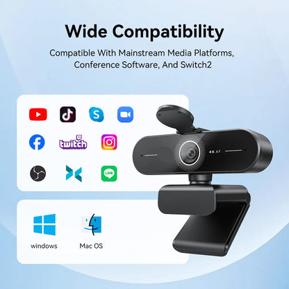 💎1080P/2K/4K Camera for PC, Laptop, and Switch — Gaming and Streaming Gear; Supports 1080p@60fps; Fast Autofocus🔥