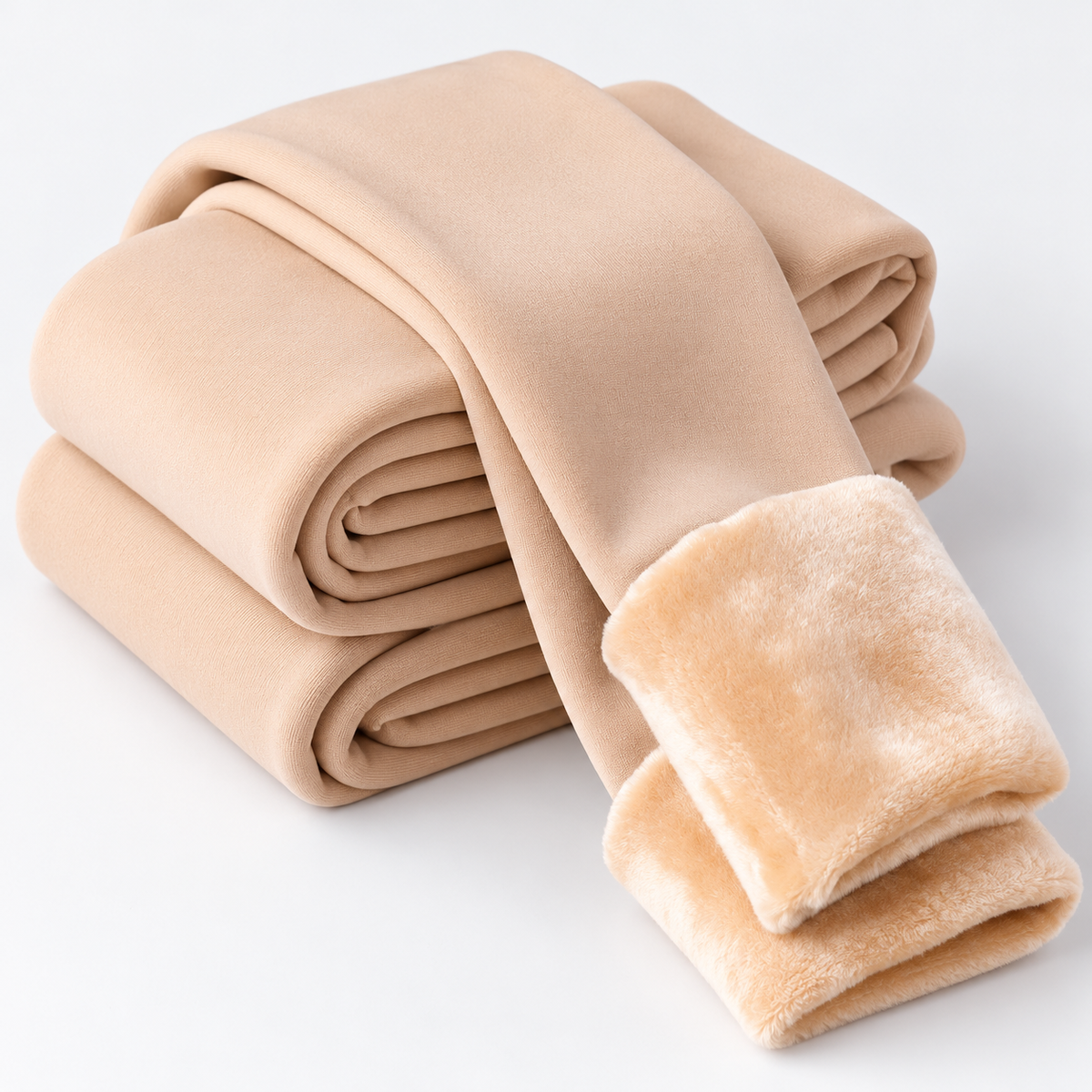 ❄️ Fleece-Lined Winter Tights – Sheer Look, Cozy Feel