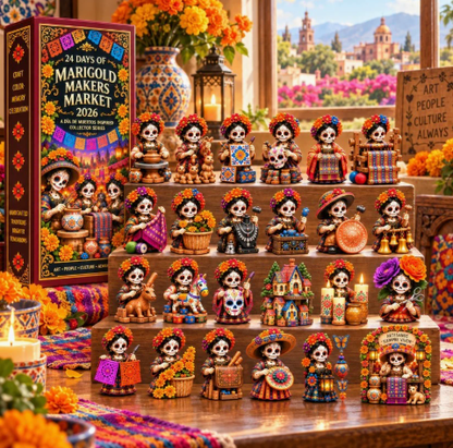 🖤 ✨ 24 DAYS. 24 UNIQUE MINIATURES. 🎁 Discover a New Day of the Dead Surprise Every Day!
