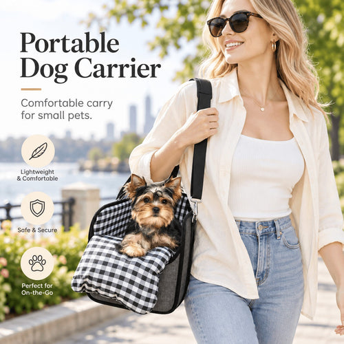🚗 Tired of Your Pet Climbing All Over the Car? 🐾 Save 50% on This Cozy Center Console Booster Seat for Small Dogs & Cats!