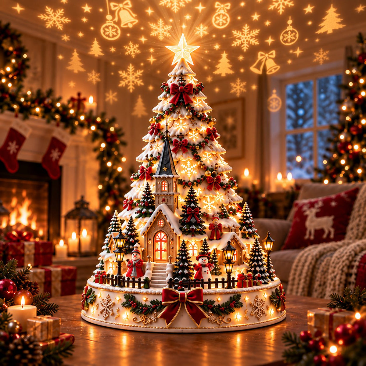 🎄 Tired of Empty, Lifeless Holiday Decor? Transform Any Space Into a Warm Christmas Wonderland with the Christmas Village Lightscape Tree ✨