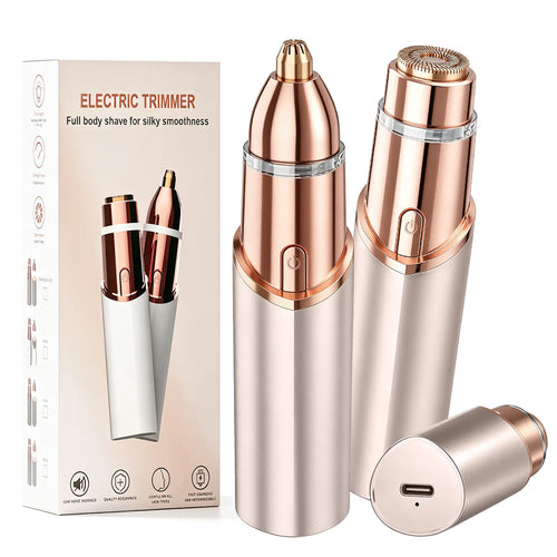 🎁2-in-1 face and eyebrow trimmer, lip and body hair removal tool, suitable for both men and women. Painless and non-irritating, precise trimming, hair removal anytime!🛒