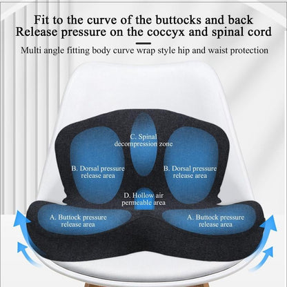🪑 LIMITED-TIME 50% 🛡️ Non-Slip Memory Foam Seat Cushion for Car & Office – Ergonomic pain relief & breathable mesh – Universal fit, relieves back & tailbone pressure – perfect for long drives or desk work ✨