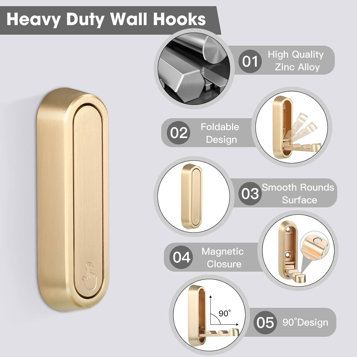 Foldable Wall Coat Hooks - Limited Time Offer