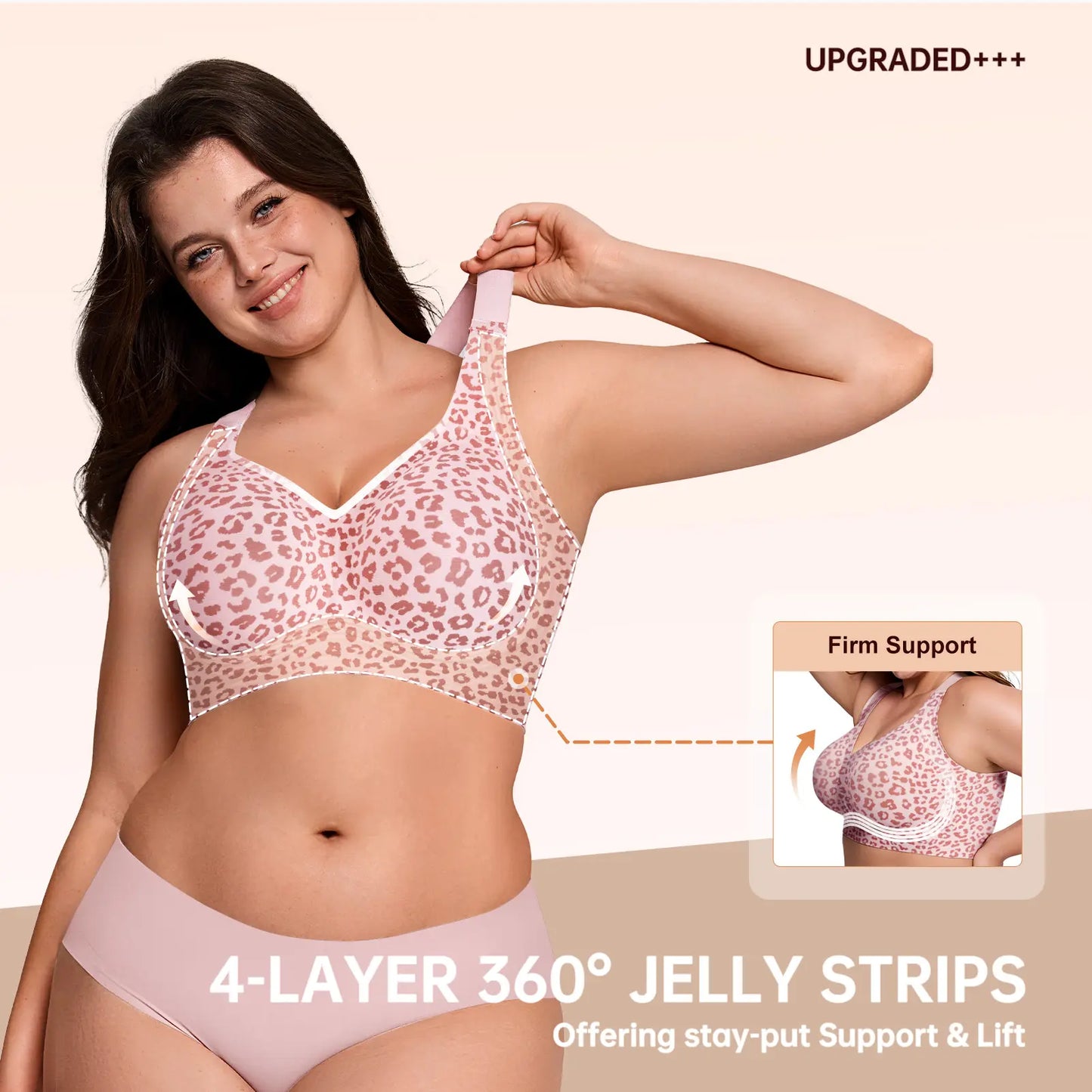 ✨2PCS FREE SHIPPING✨ OEAK Wirefree Jelly Bra Comfort Full Coverage Padded Bra