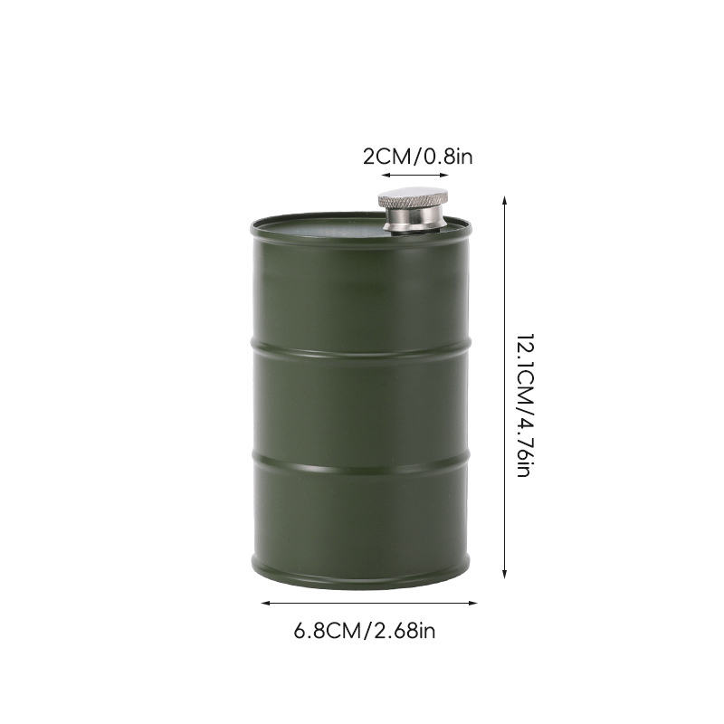 Oil Drum Anti-rust Leak-proof No Odor Portable Wine Storage🛢Food Grade Camping Whisky Flagon Wine Jug Camping Supplies