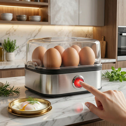 🎉2026 HOT SALE 50% OFF🎉Multifunctional Egg Steamer with Clear Lid