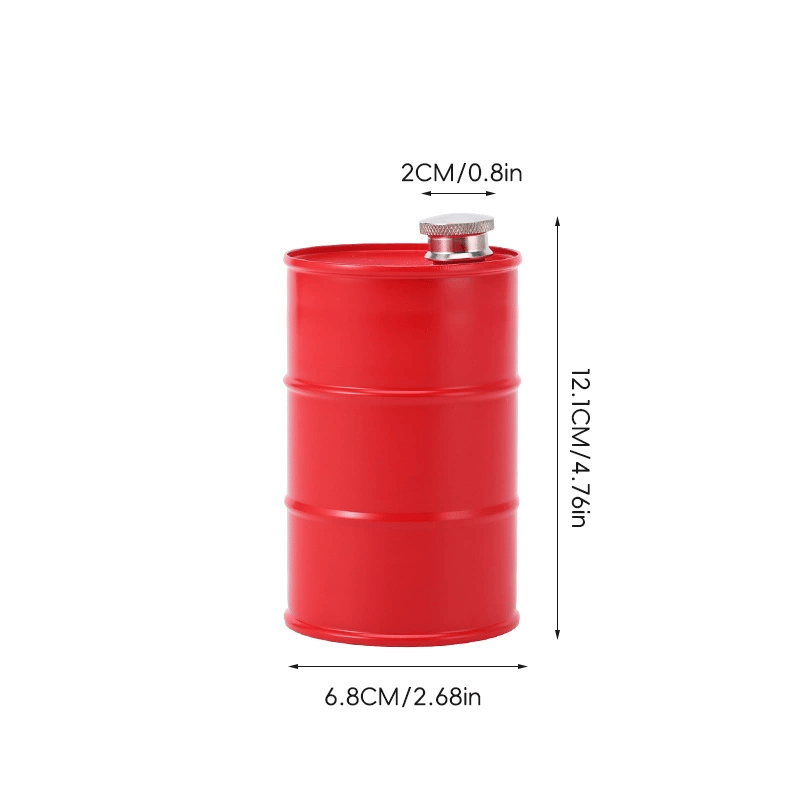 Oil Drum Anti-rust Leak-proof No Odor Portable Wine Storage🛢Food Grade Camping Whisky Flagon Wine Jug Camping Supplies