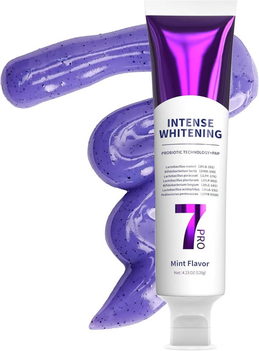 🔥BUY 1 FREE 1🔥New 7-Pro Intensive Toothpaste | Upgraded Purple Formula with 7 Probiotics | Deep Enamel Repair & Long-Lasting Freshness#dealsforyoudays