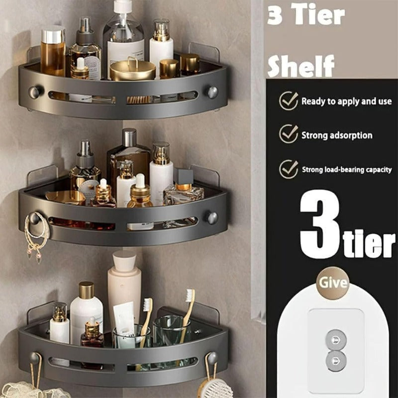 ⏳ HOT SALE🔥No-Drill Triangle Shower Caddy