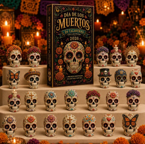 🖤 ✨ 24 DAYS. 24 UNIQUE MINIATURES. 🎁 Discover a New Day of the Dead Surprise Every Day!
