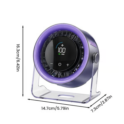 Silent portable desktop fan
