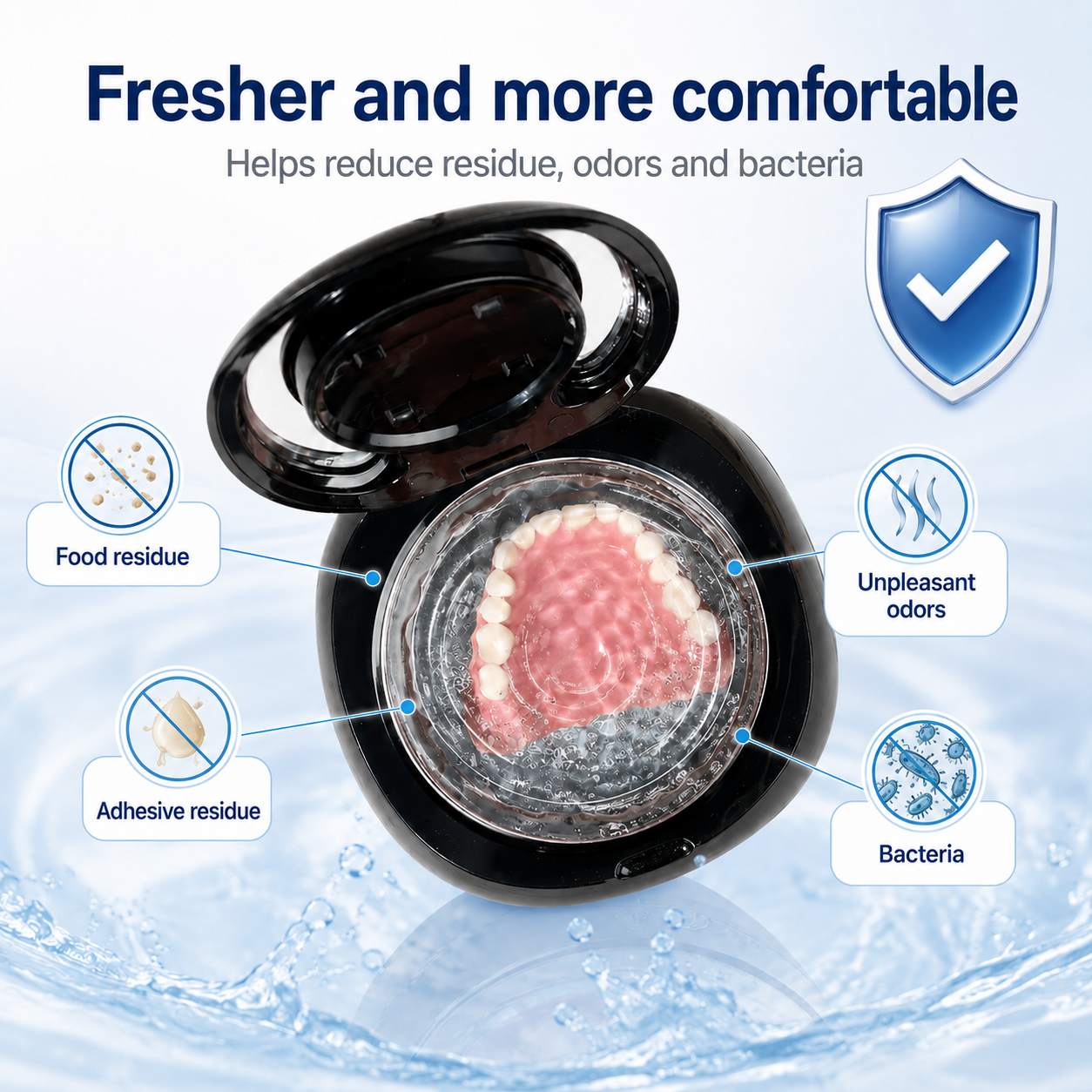 🥳2026 HOT SALE🥳💞50K+ SOLD!🦷 Denture Dome Ultrasonic UV-C Cleaner – For a fresher, cleaner denture in just 5 minutes