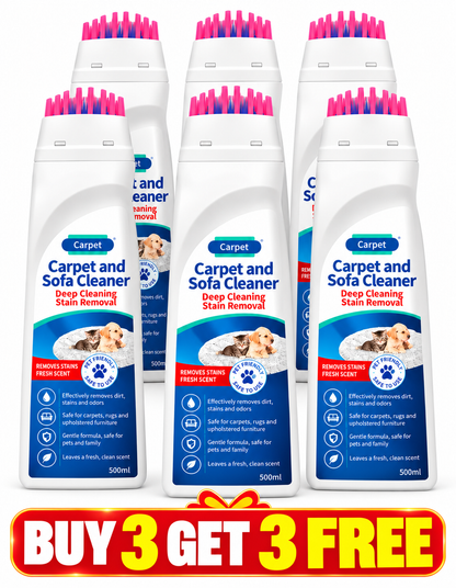 No-Wash Carpet & Sofa Cleaner with Brush