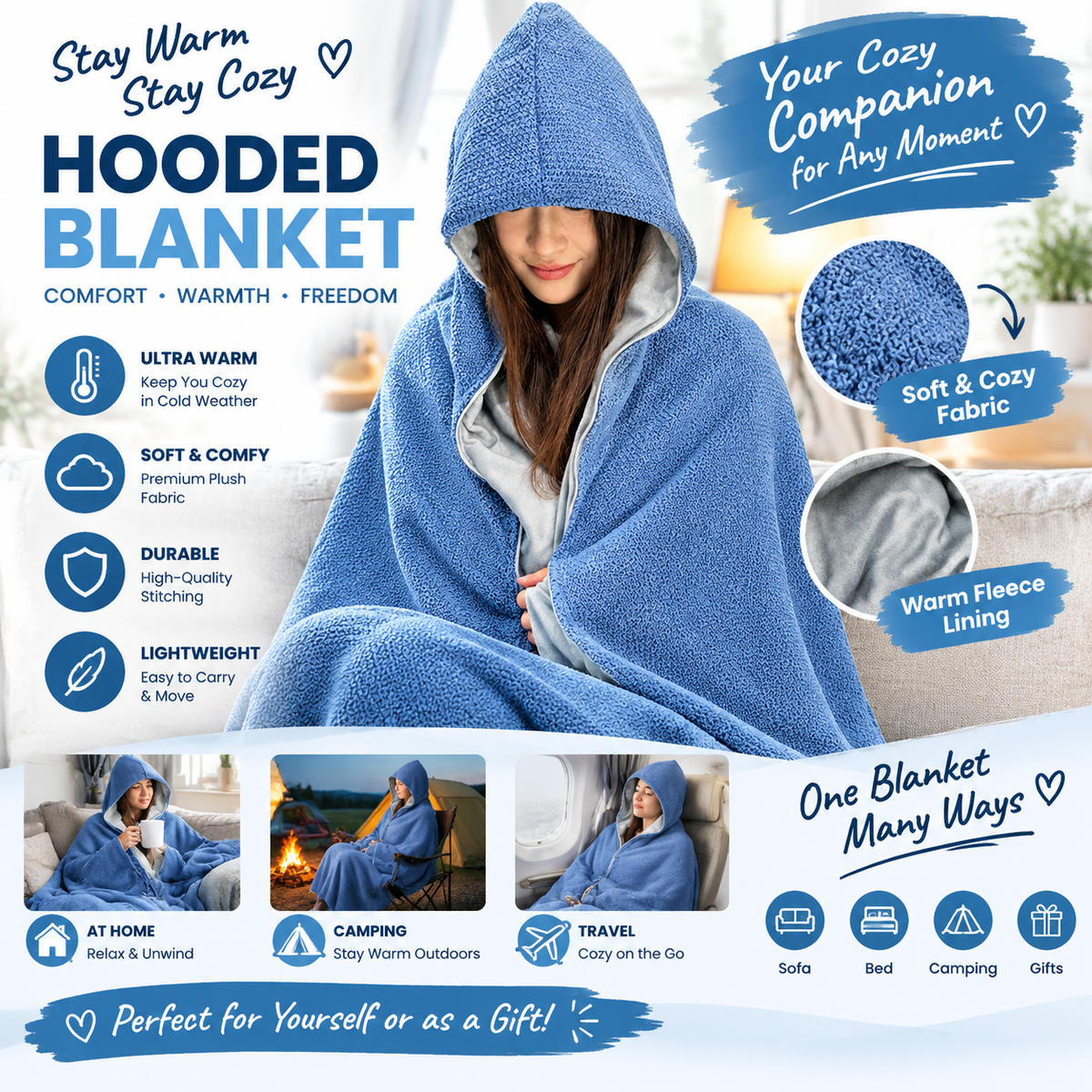 🔥 Christmas Sale — 50% OFF! ❄️ Stay Warm All Winter — Portable Electric Heated Blanket Shawl