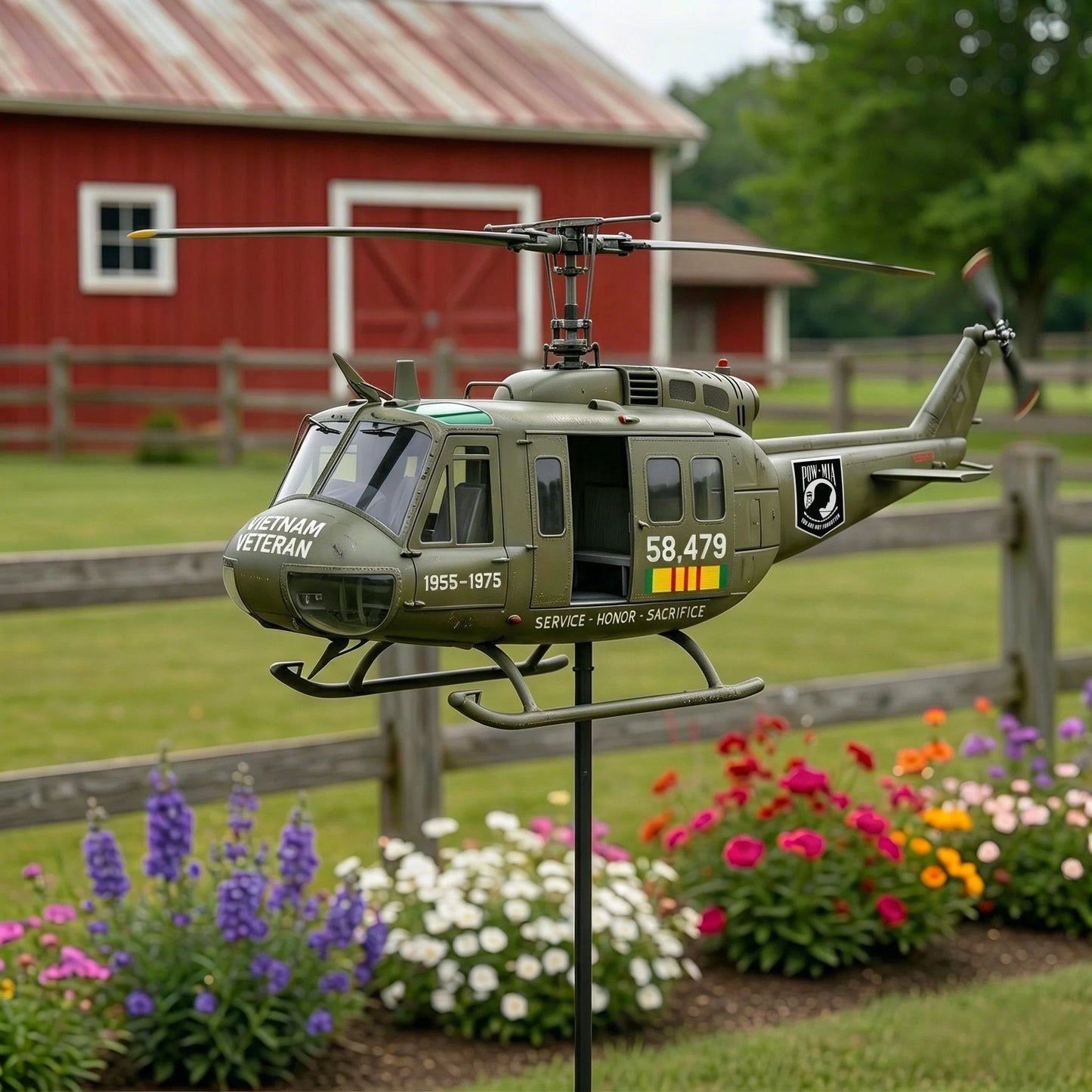 🏆ONLY 100PCS: 60% OFF 🎖️-Vietnam Veteran UH-1 Helicopter Wind Spinner