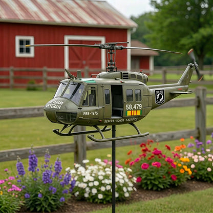 🏆ONLY 100PCS: 60% OFF 🎖️-Vietnam Veteran UH-1 Helicopter Wind Spinner