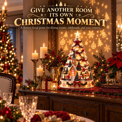 🎄 Tired of Empty, Lifeless Holiday Decor? Transform Any Space Into a Warm Christmas Wonderland with the Christmas Village Lightscape Tree ✨