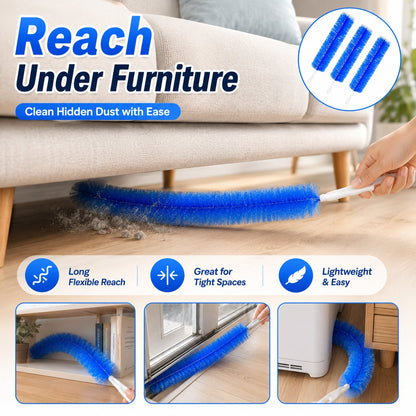 🔥 360-Degree Cleaning Brush – 50% Off🔥Bendable Microfiber Head,Reusable Dust Remover
