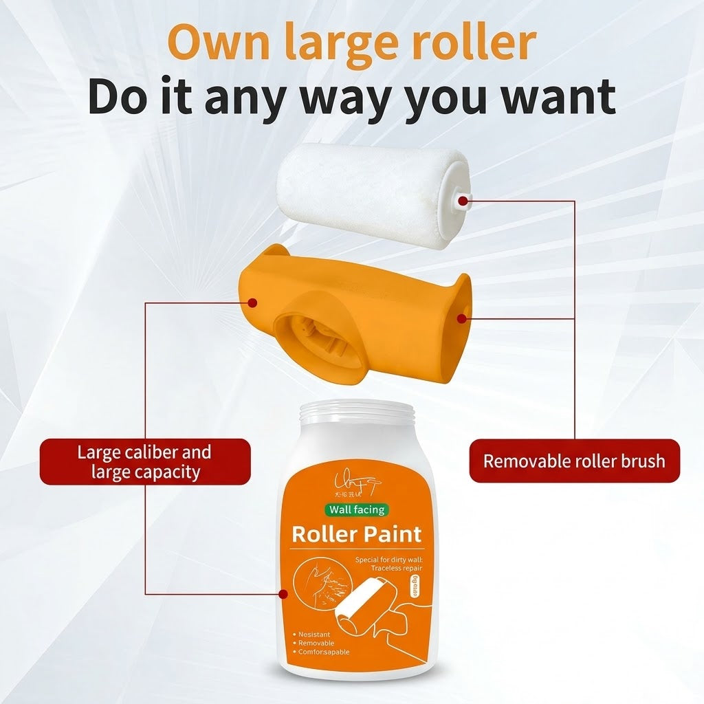 🎨 Tired of Stained, Damaged Walls? Refresh Them with Odorless, Water-Based Repair Paint! ✨
