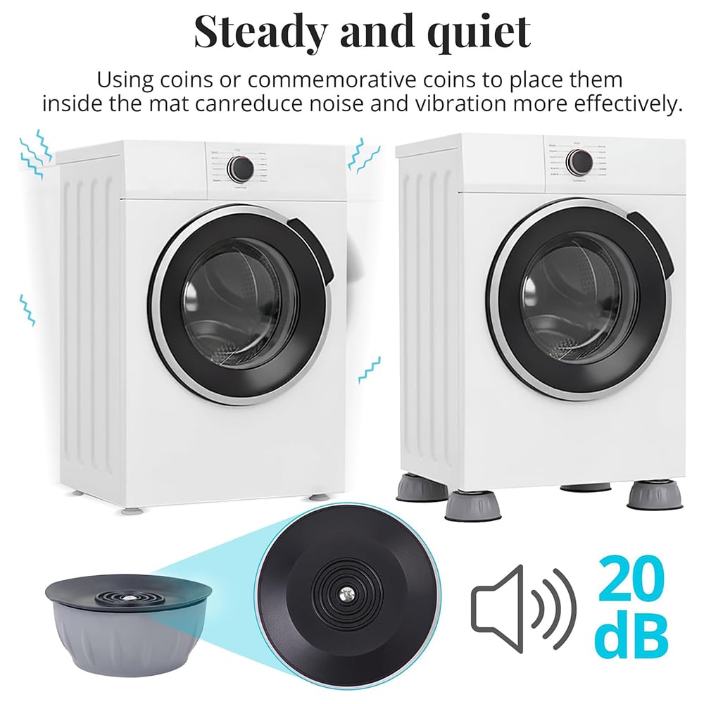 🏠 💞50K+ SOLD!Anti-Vibration Washing Machine Stabilizer Pads (4-Pack)