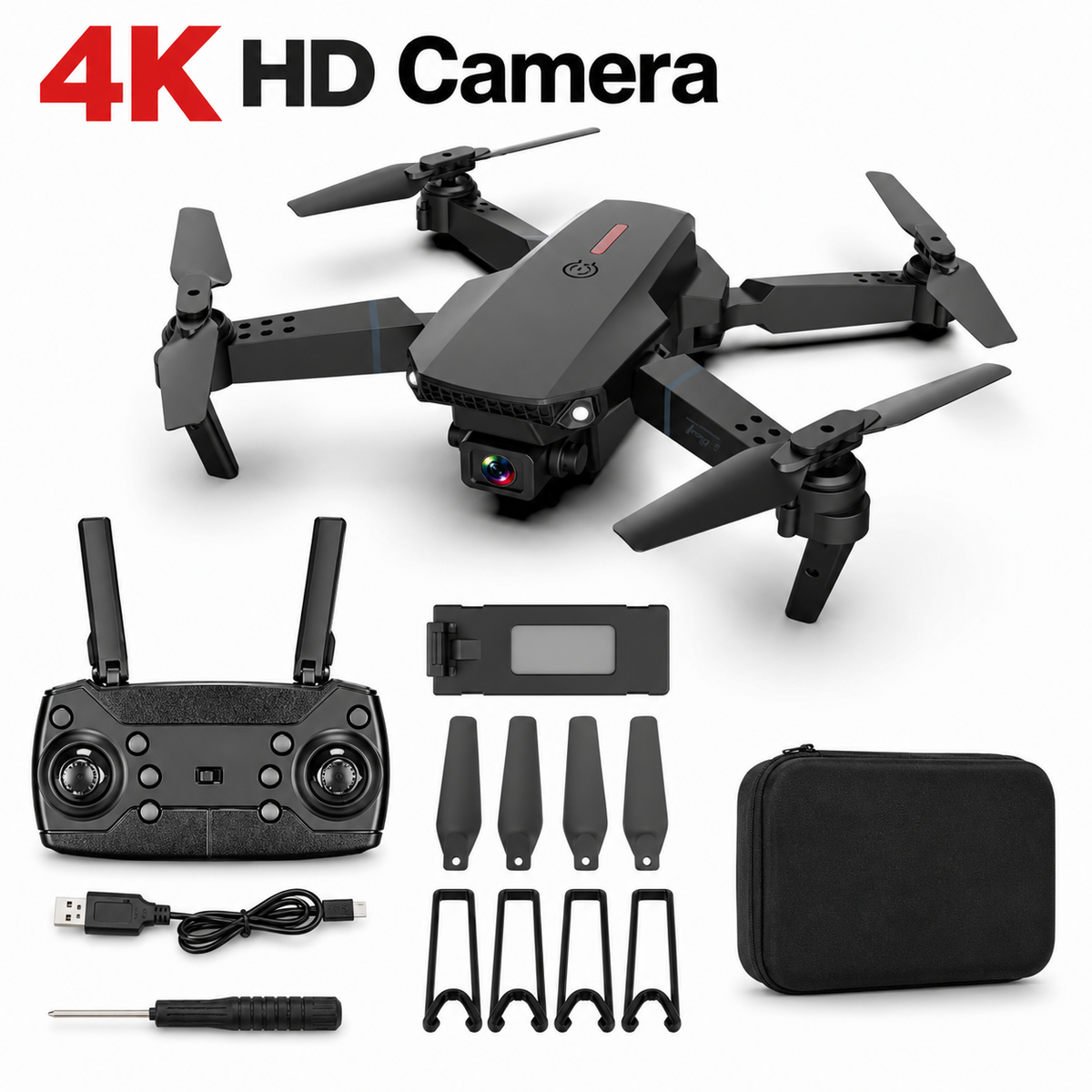 SkyView™ Foldable Dual-Camera Drone with Screen Remote