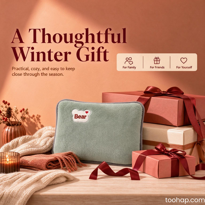 ❄️ 50% OFF - Winter Essentials ♨️ Rechargeable Hot Water Bottle – Portable Electric Heat Pack for Cosy Winter Warmth