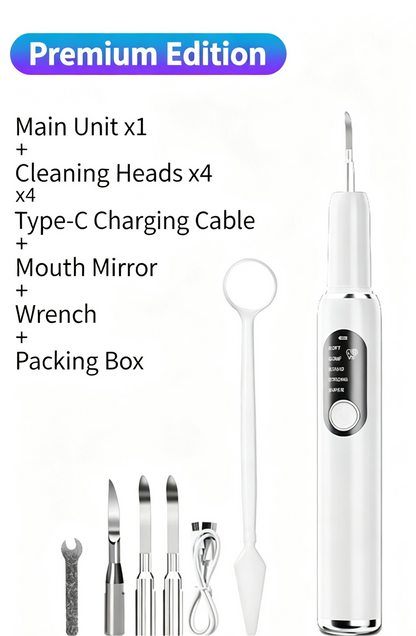 🎁Ultrasonic Plaque and Tartar Remover, Professional Teeth Cleaning Kit (7-Piece Set) — Safe and Gentle💎