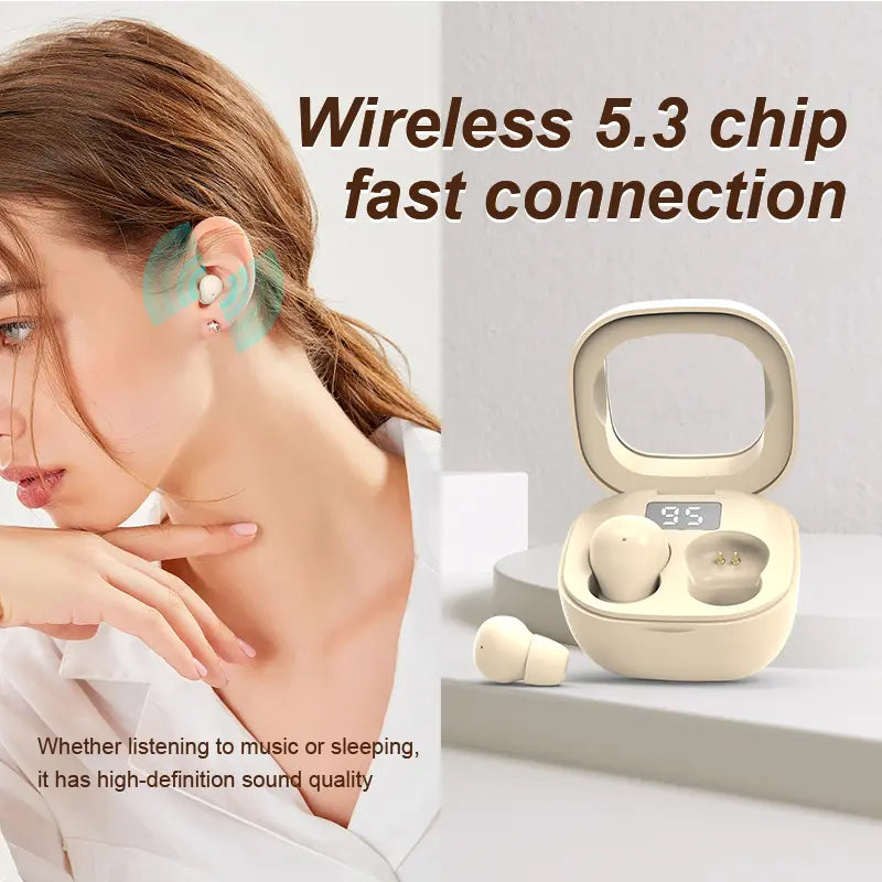 🚨 YOUR EARBUDS SHOULDN’T KEEP YOU AWAKE! 😩💤 No More Bulky Earbuds Digging Into Your Ears—Just Ultra-Discrete Comfort, Even While Sleeping. ✨