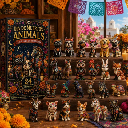 🖤 ✨ 24 DAYS. 24 UNIQUE MINIATURES. 🎁 Discover a New Day of the Dead Surprise Every Day!