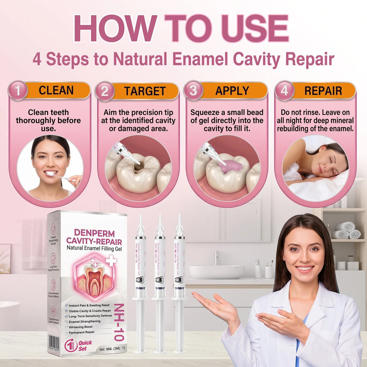 🔥Limited-Time 50% OFF – Tooth Enamel Care Gel for Daily Oral Care