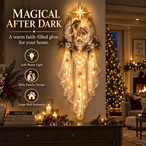 ✨35% OFF Today | Holy Family Star Veil™ – Meaningful Christmas Wall Decor