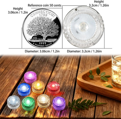 HL Submersible LED Lights,Warm White Mini LED Tea Light,150 Hour Runtime