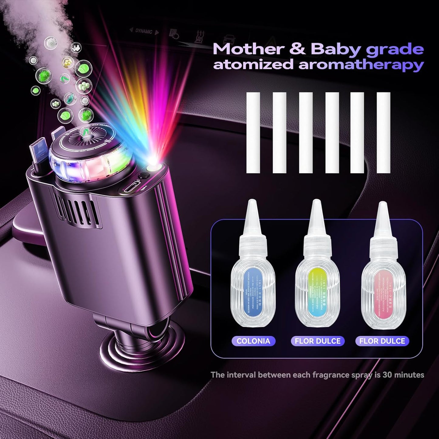 🔋Limited Time Promotion 50% OFF⚡5-in-1 Charger & Aroma Diffuser & Starlight Ceiling