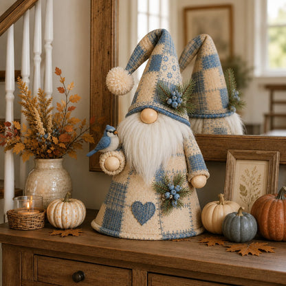 😩 FEELING LIKE YOUR HOME IS MISSING THAT COZY HOLIDAY MAGIC? 🐦✨ Add a Warm Glow & Charming Bird Gnome Touch to Any Shelf, Mantel or Table! 🏡💡