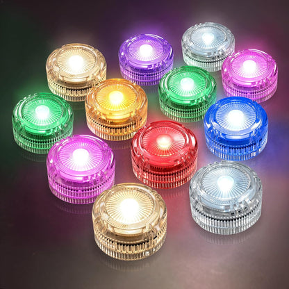 HL Submersible LED Lights,Warm White Mini LED Tea Light,150 Hour Runtime