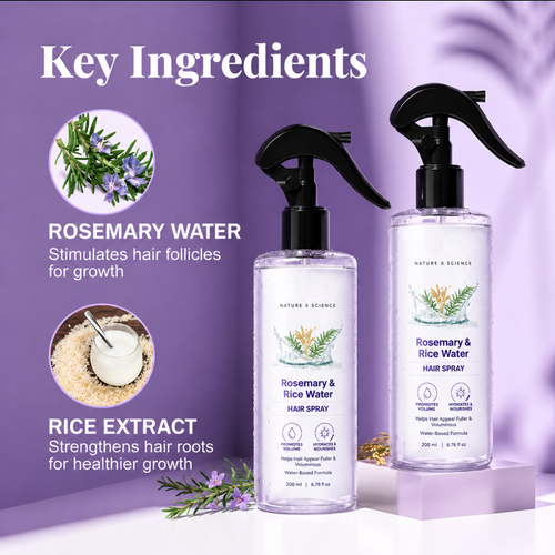 Nature x Science Rosemary Water and Rice Water | 200 ml
