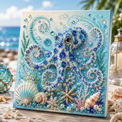 🌊✨ Ocean Theme Pearl Art DIY Kit – Relaxing DIY Craft to Create Stunning Coastal Artwork