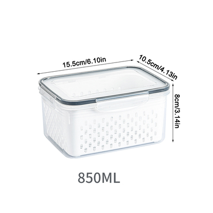 Food Storage Containers for Fridge with Removable Colander