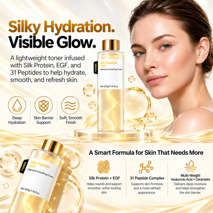 ✨ Silk Peptide EGF Intensive Smoothing Toner – Hydrate, Firm & Glow